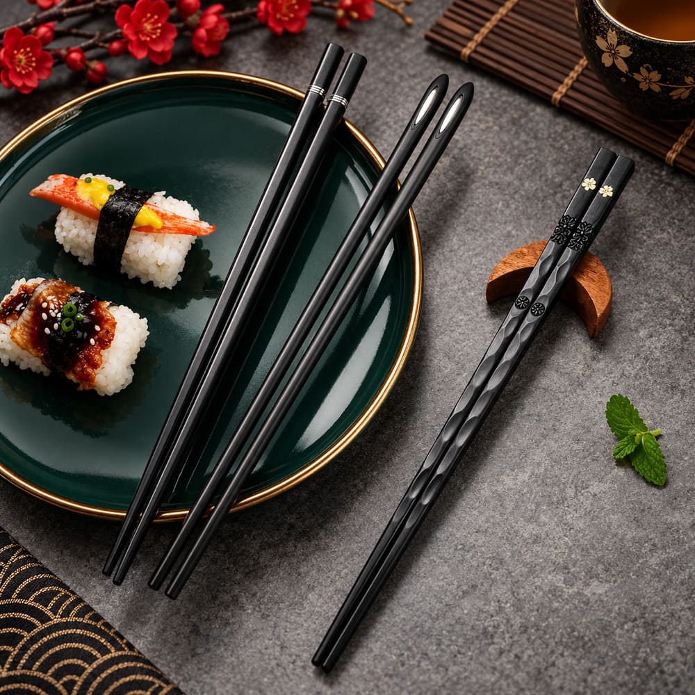 Baguettes Chinoises Noires