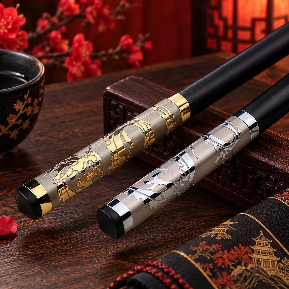 Baguettes Chinoises – Gravure Dragon