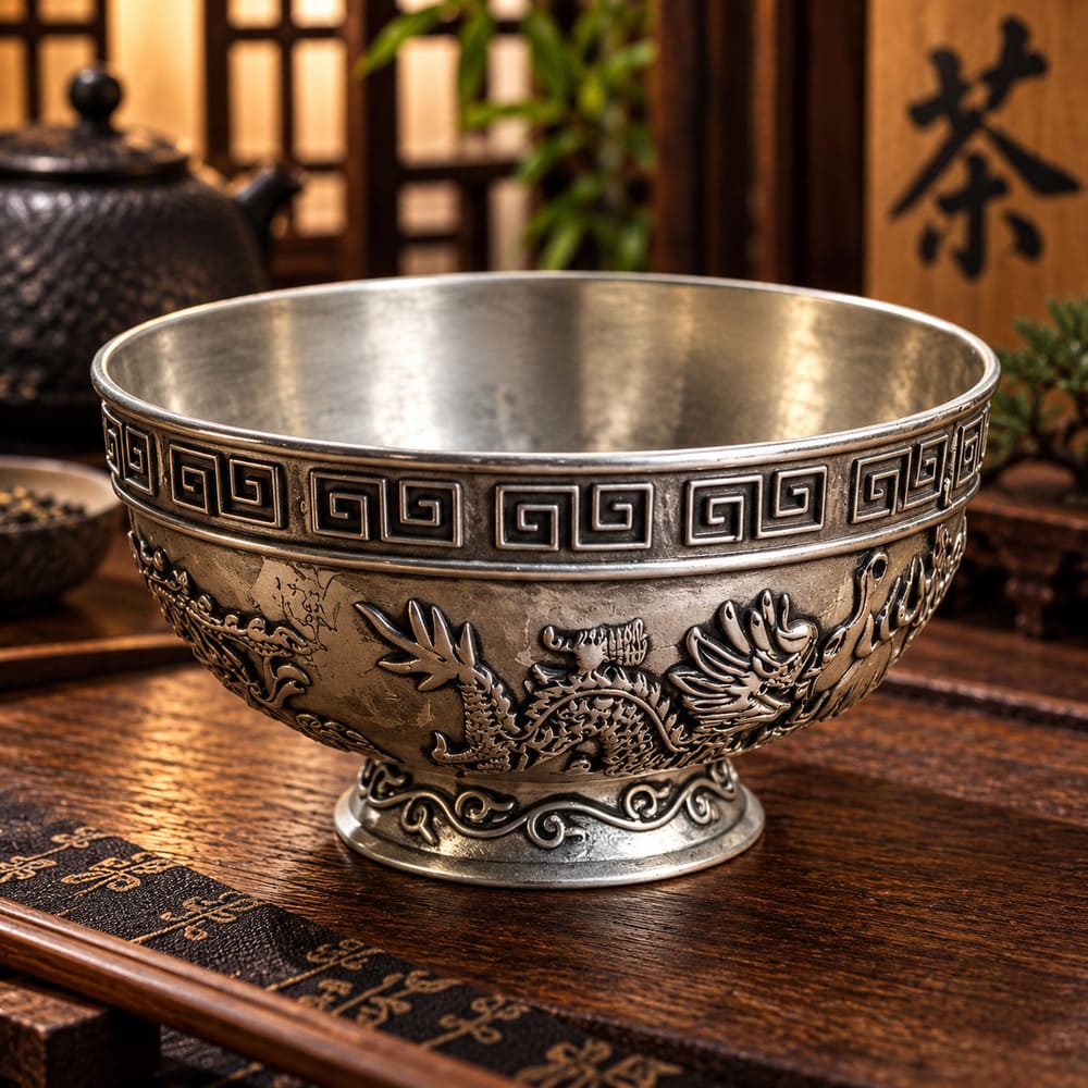 Bol Chinois Ancien – Dragon Impérial