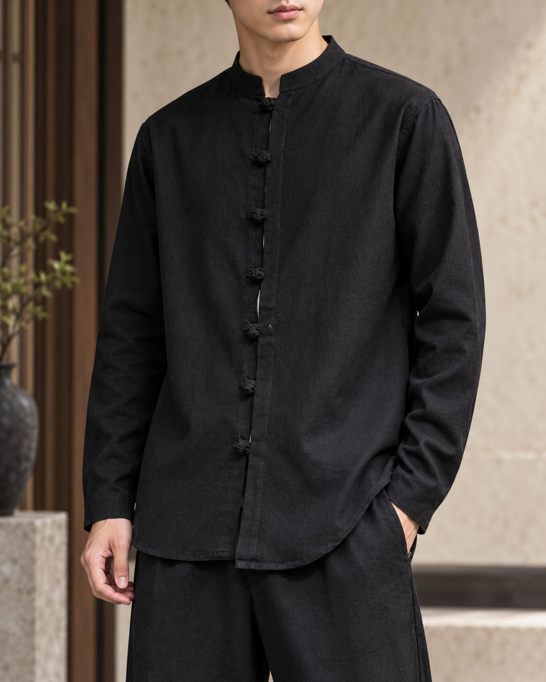 Chemise Chinoise Homme de Luxe