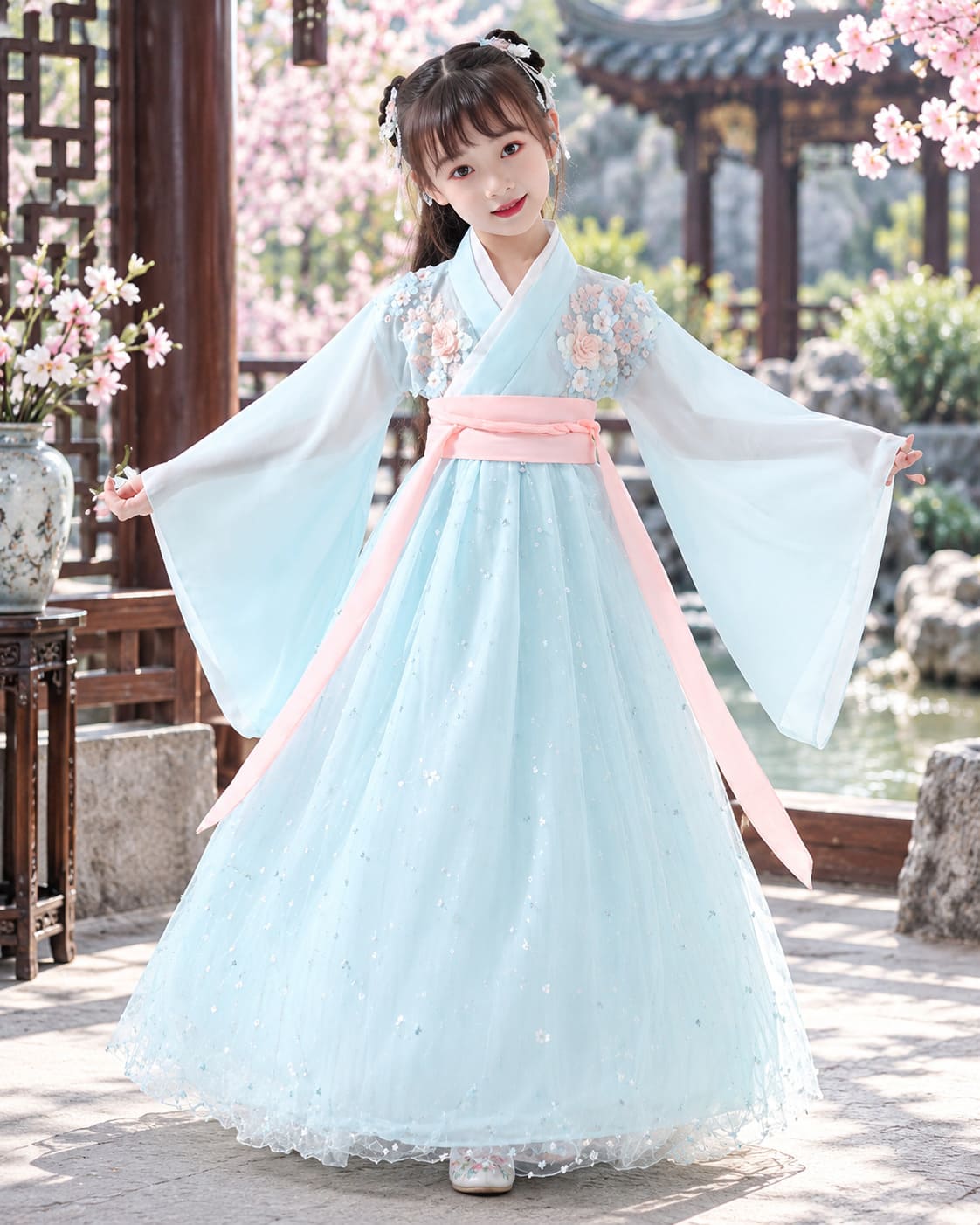 Hanfu Enfant Pastel