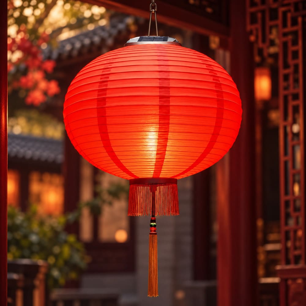 Lanterne Chinoise Ronde Solaire