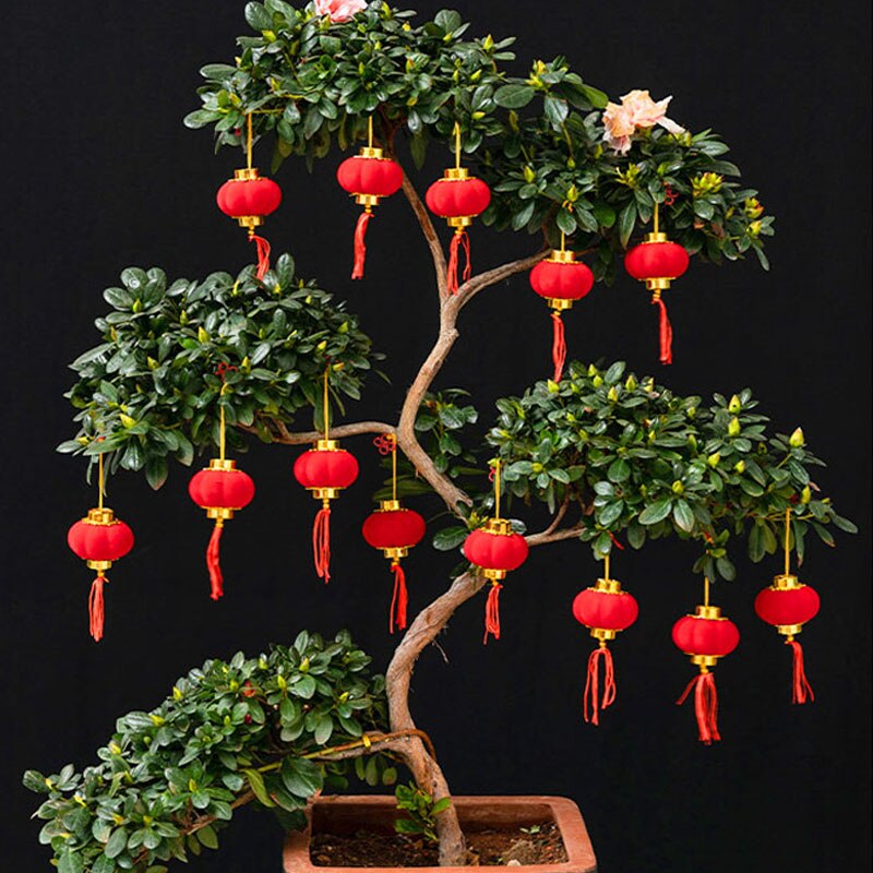 30 Mini Lanternes Chinoises Rouges - Décoration De Fête, Nouvel An, Mariage, Ambiance Festive