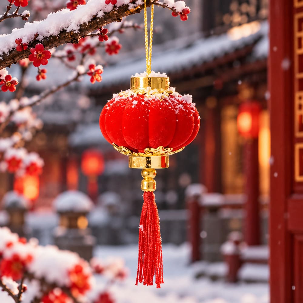 Mini Lanternes Chinoises Rouges et Dorées
