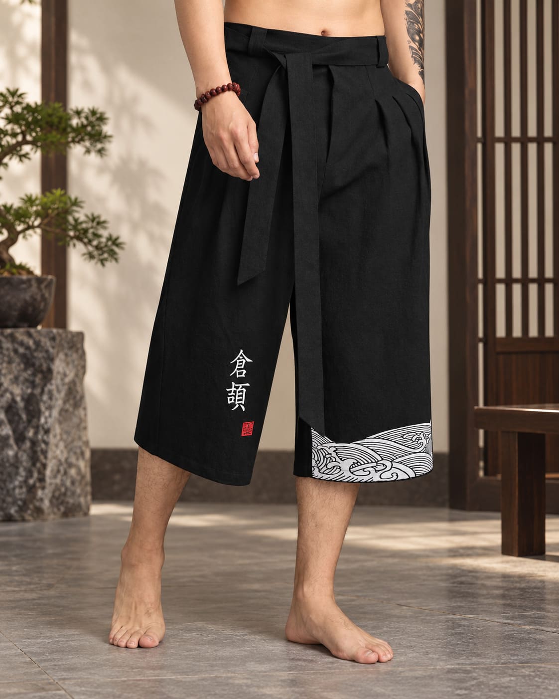 Pantacourt Traditionnel Chinois Homme