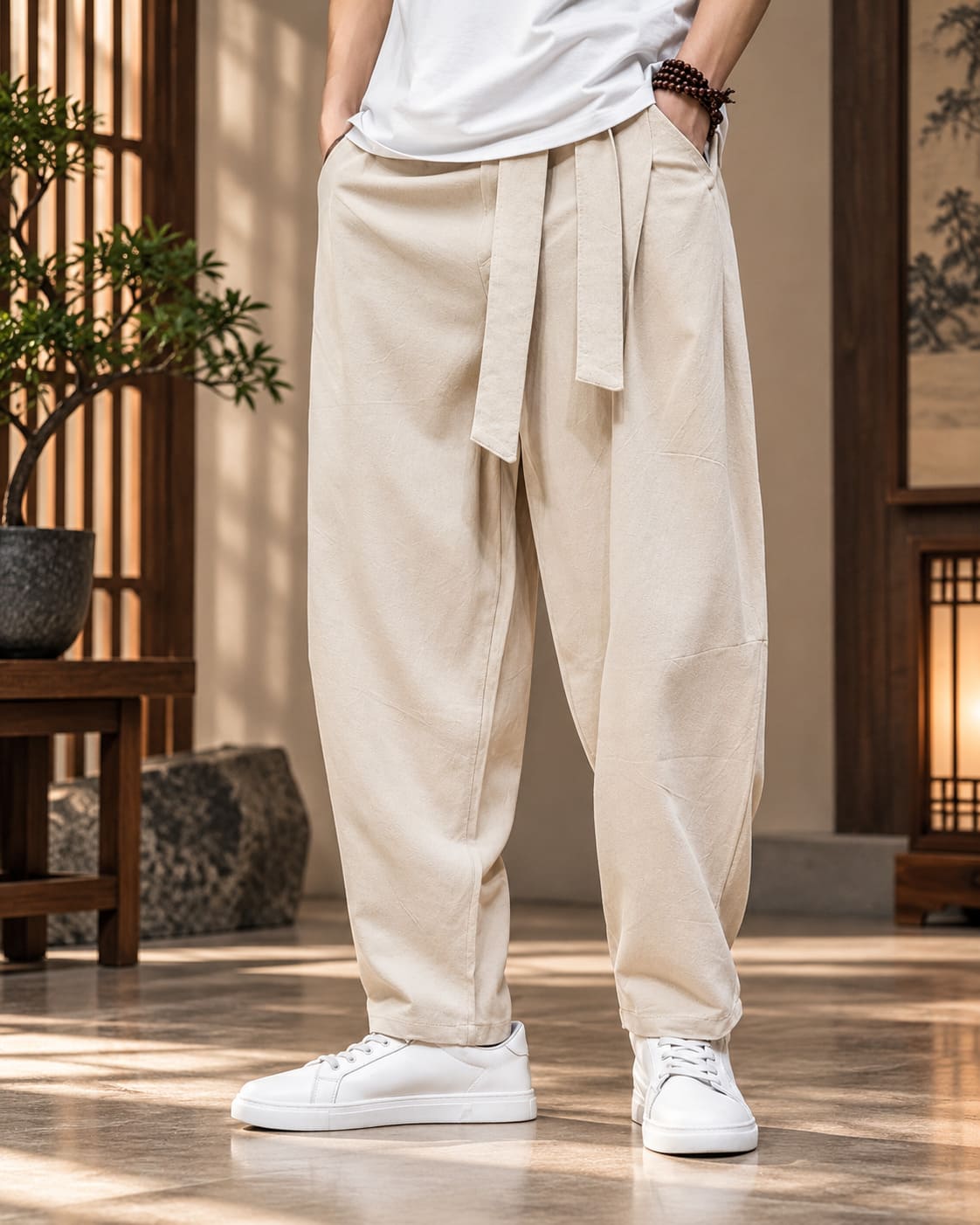 Pantalon de Style Chinois