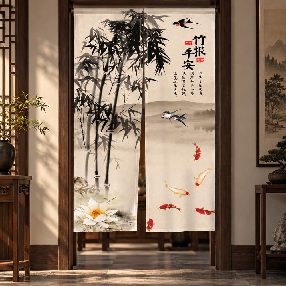 Rideau Chinois Bambou Vintage