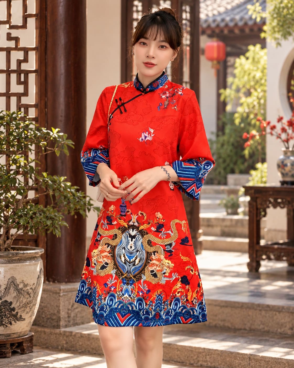 Robe Chinoise Grande Taille – Dragon Impérial