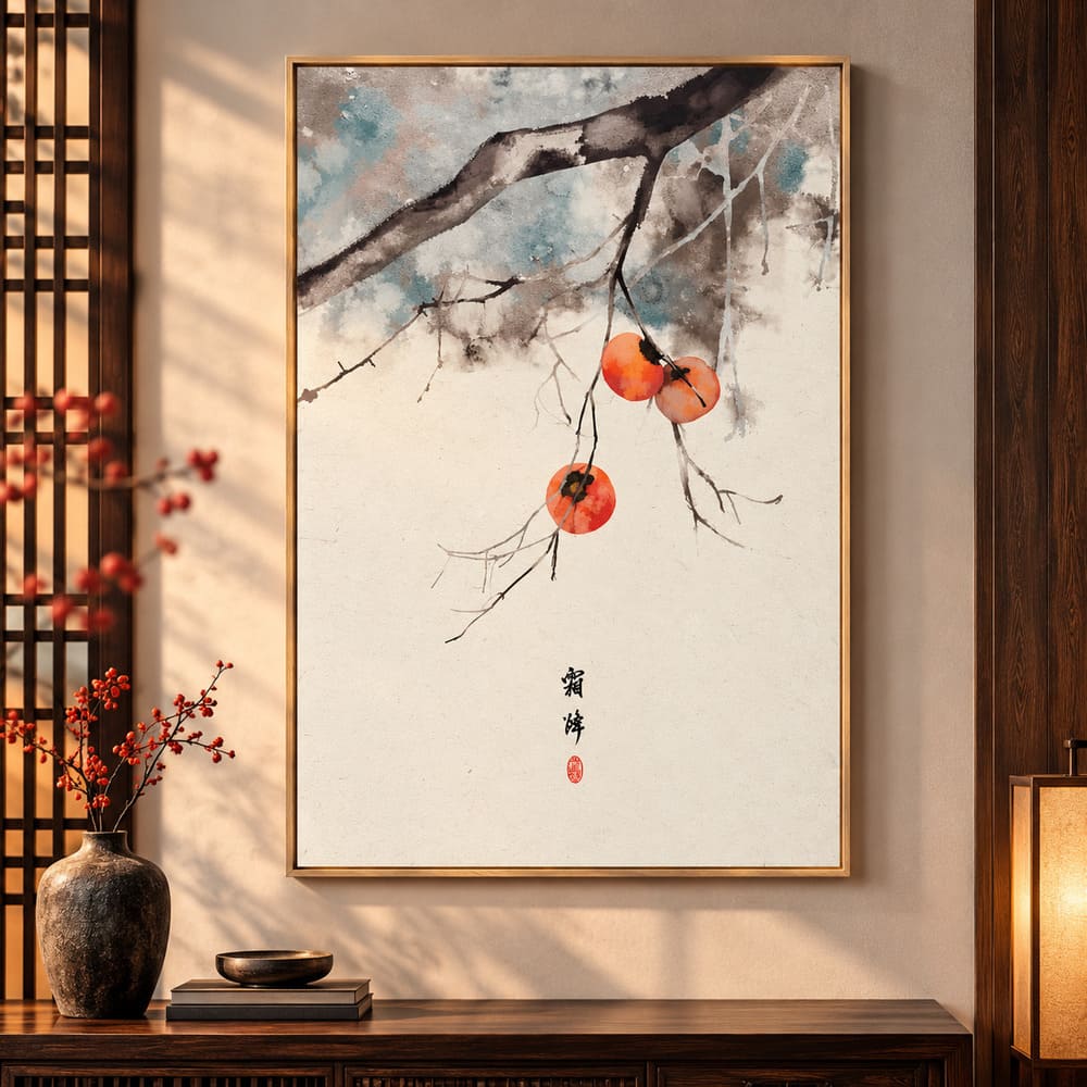 Tableau Art Chinois – Pêches de Vitalité