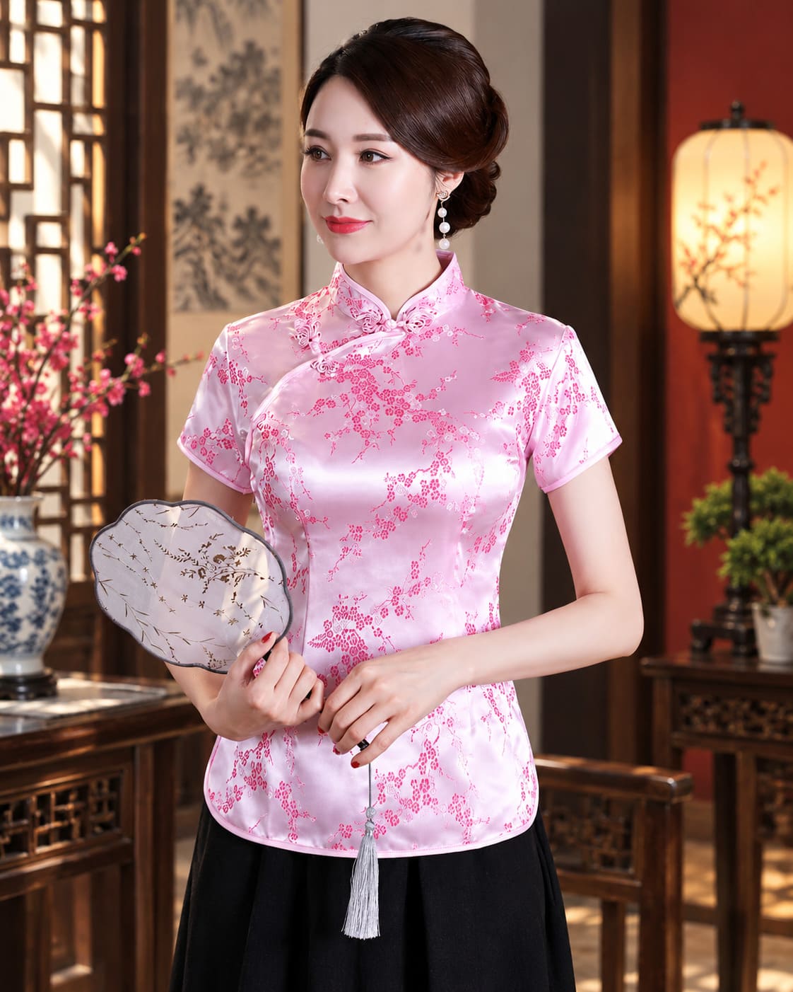 Tangzhuang Rose Femme
