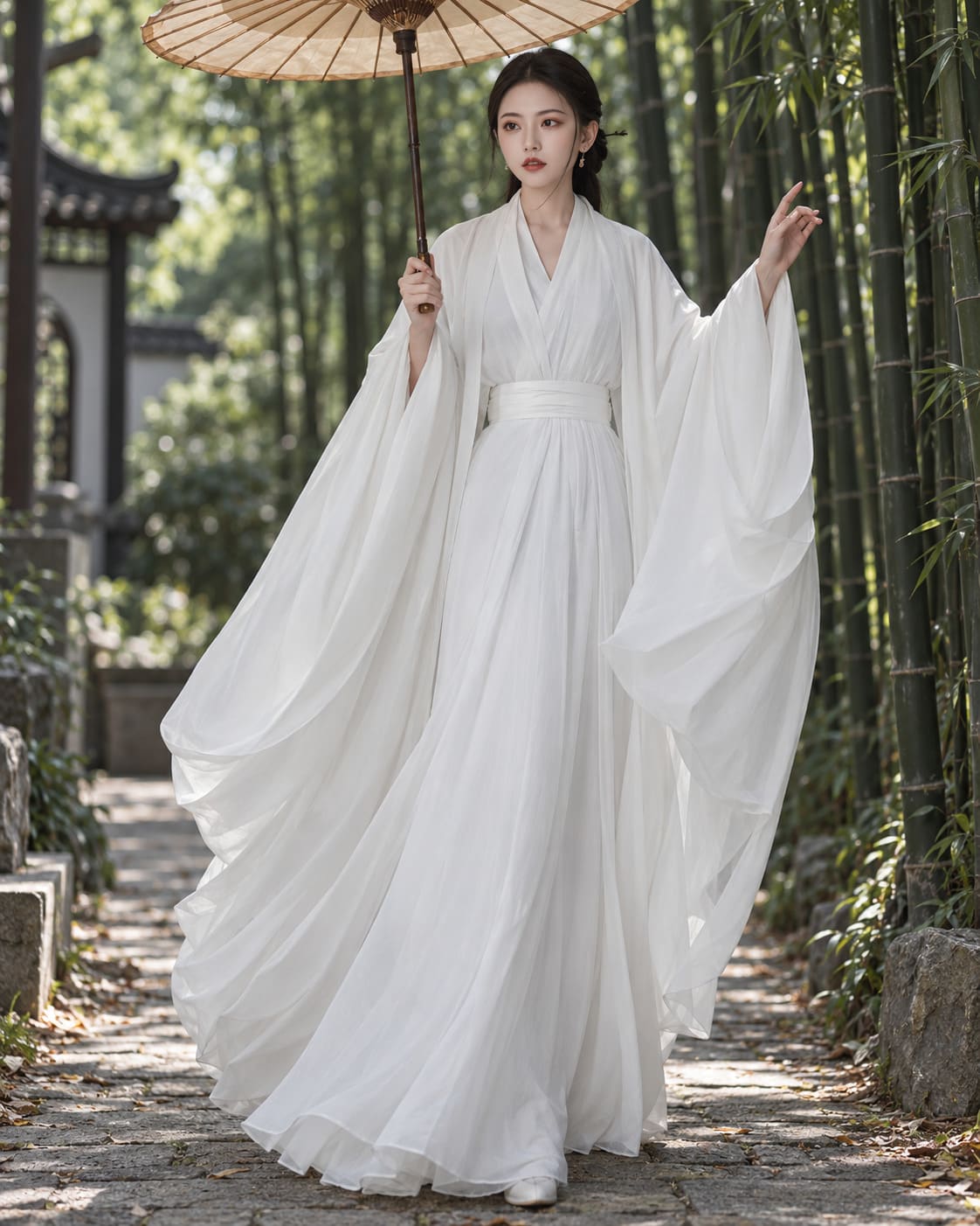 Hanfu Blanc Féminin