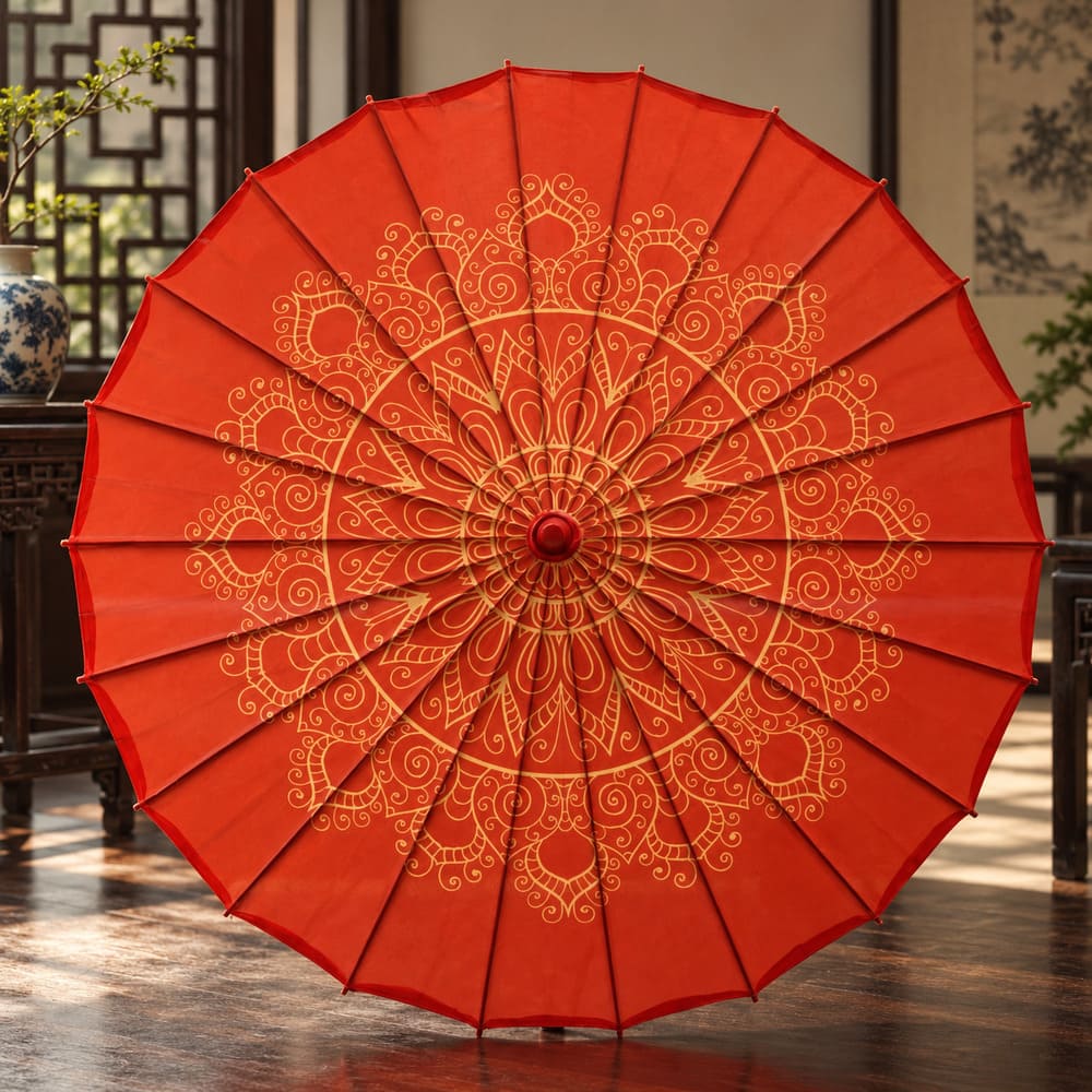 Ombrelle Chinoise Lotus Mandala