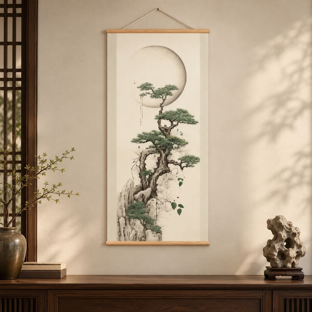 Tableau Chinois Pin Immortel Sōng