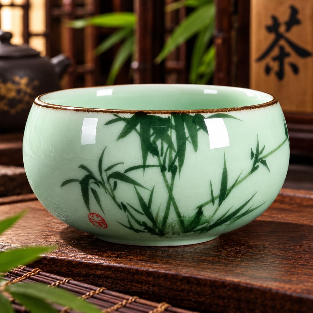 Tasse à Thé Chinoise Céladon